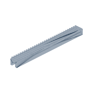 Kremayer dişli, 3D model görüntüsü, çapraz görünüş