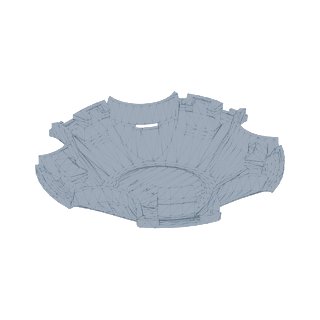 Logosuz jant kapağı, 3D model görüntüsü, çapraz görünüş