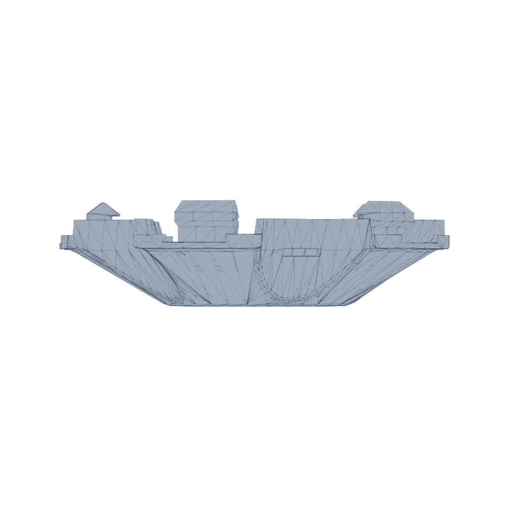 Logosuz jant kapağı, 3D model görüntüsü, ön görünüş